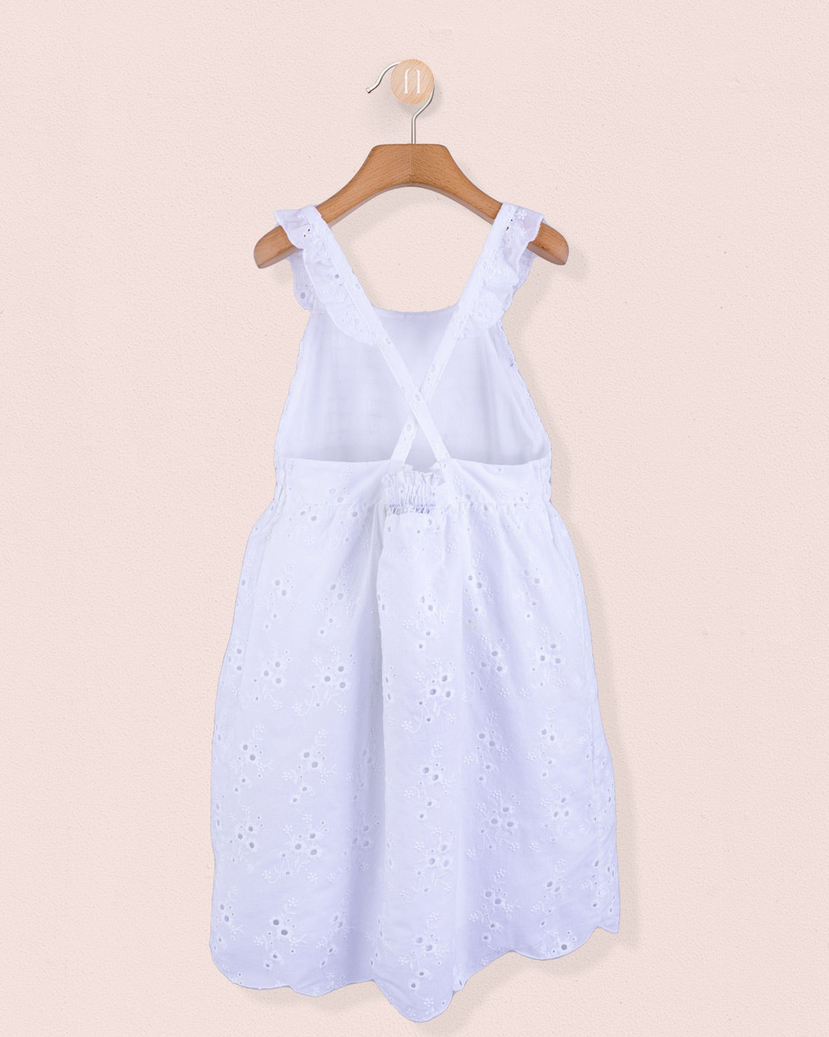 Elodie White Eyelet Dress